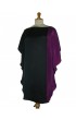 Robe papillon bicolore violet/noir